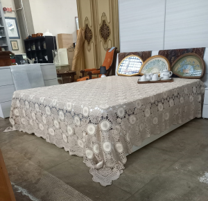 COPRILETTO UNCINETTO FATTO A MANO