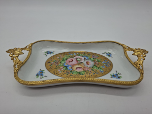 PIATTINO LIMOGES CON BORDO DORATO