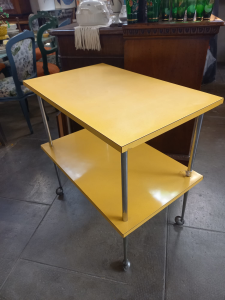 CARRELLO ANNI 50 FORMICA GIALLO